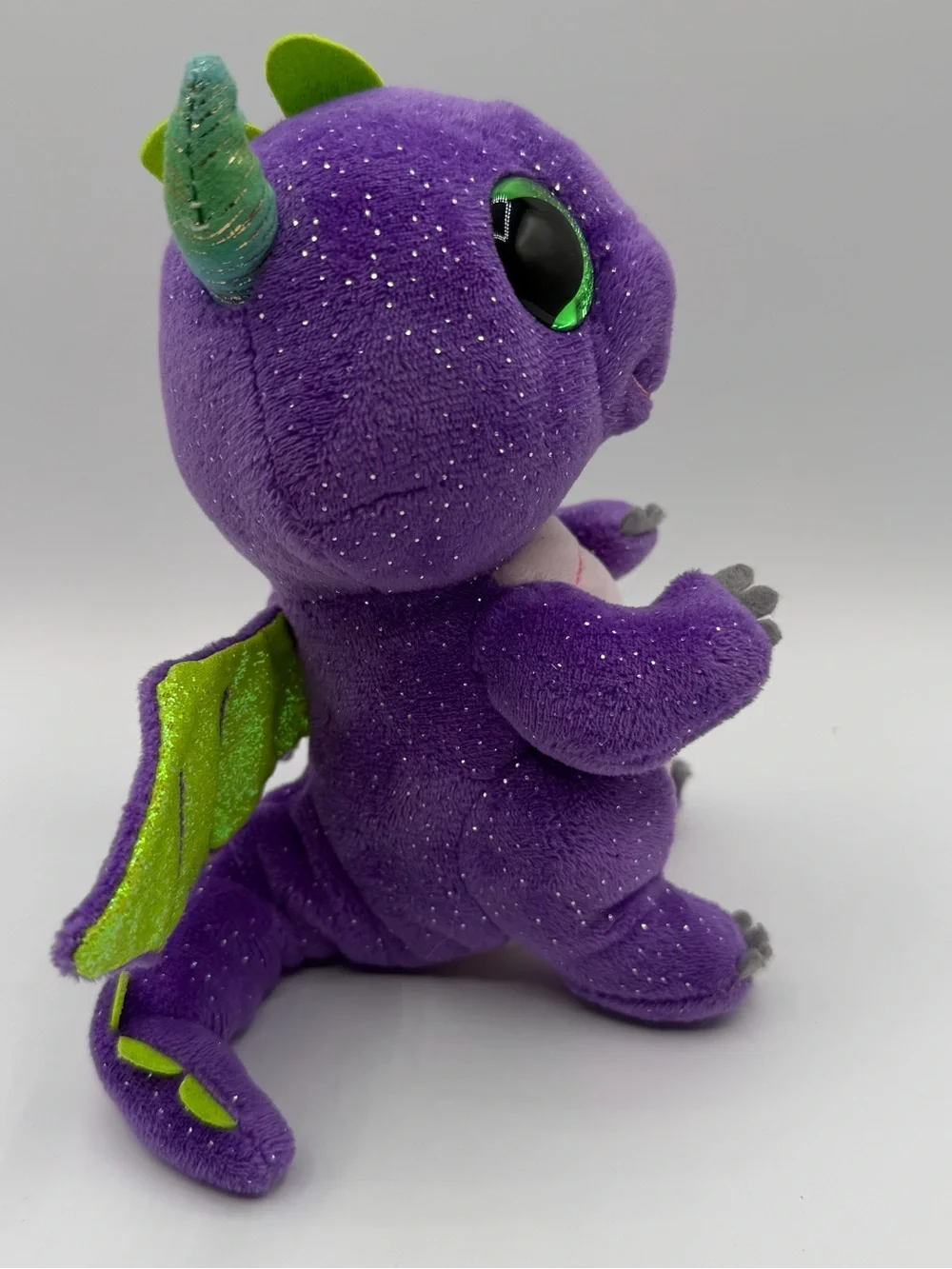 TY Beanie Boos Daphne Purple Dragon Plush 7